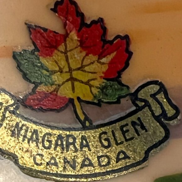 Vtg NORITAKE Lusterware Porcelain Handpainted Art Trinket Dish Scalloped Japan - Picture 9 of 11